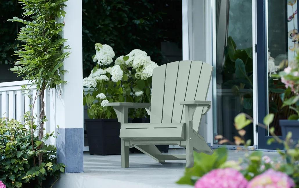 Troy Adirondack Gartenstuhl – 81x80x96,5 cm - Vintage Grün