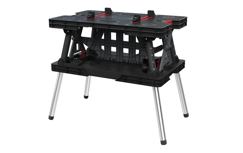 Klapp-Tisch mit Mini-Klemmen - Schwarz