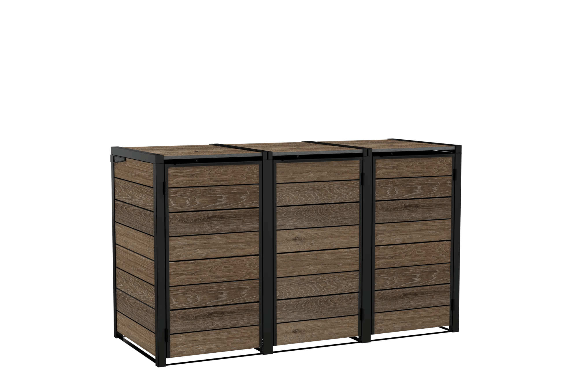 Signature Multifunktionsbox – 3×240 L – Walnuss