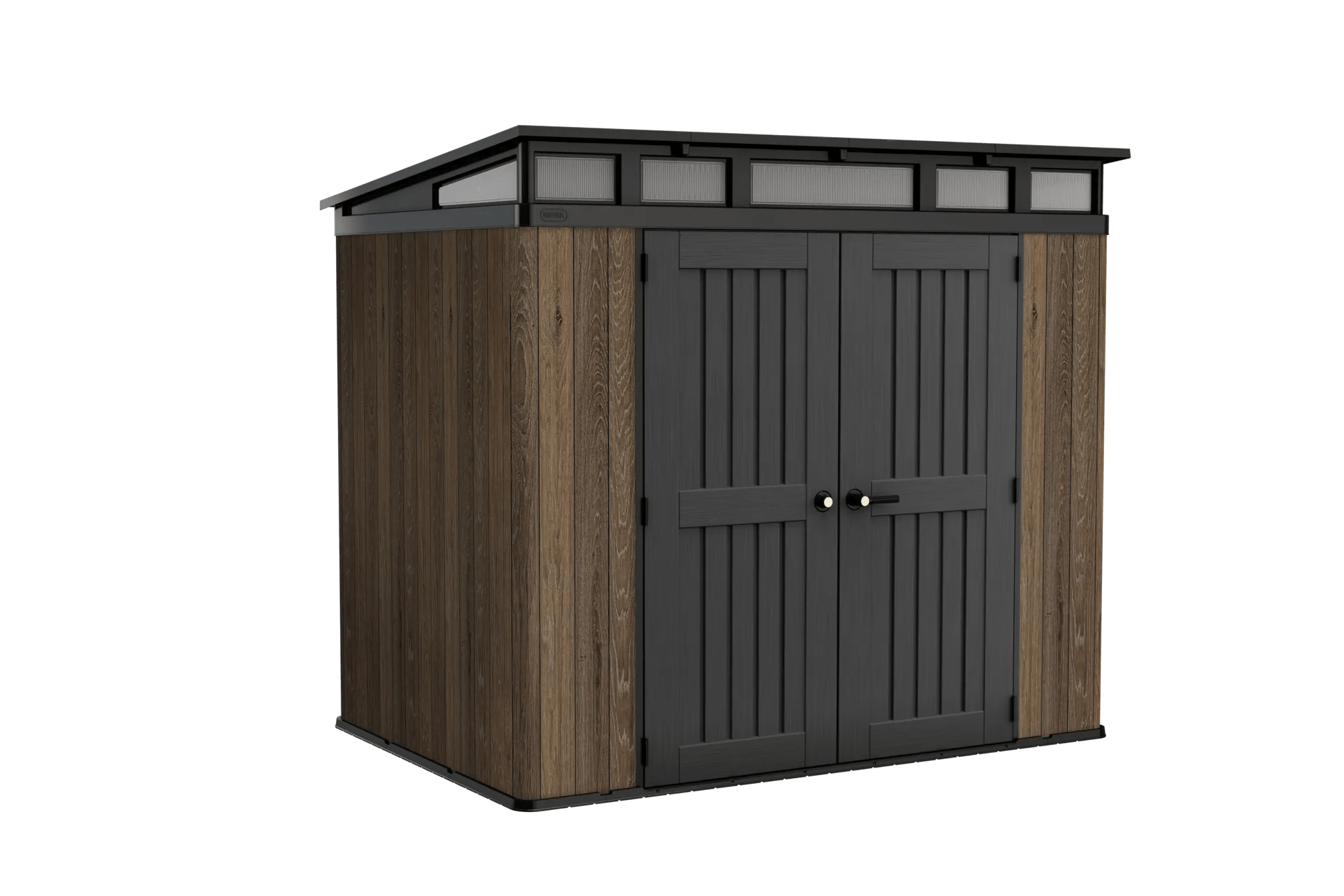 Aspen Gerätehaus 8×6 - Walnuss