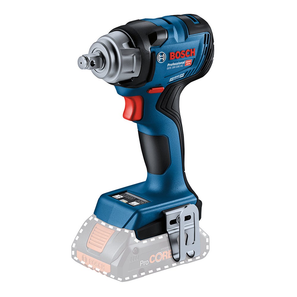 BOSCH 18V Brushless 1/2inch Impact Wrench Skin GDS 18V-330 HC 06019L5000