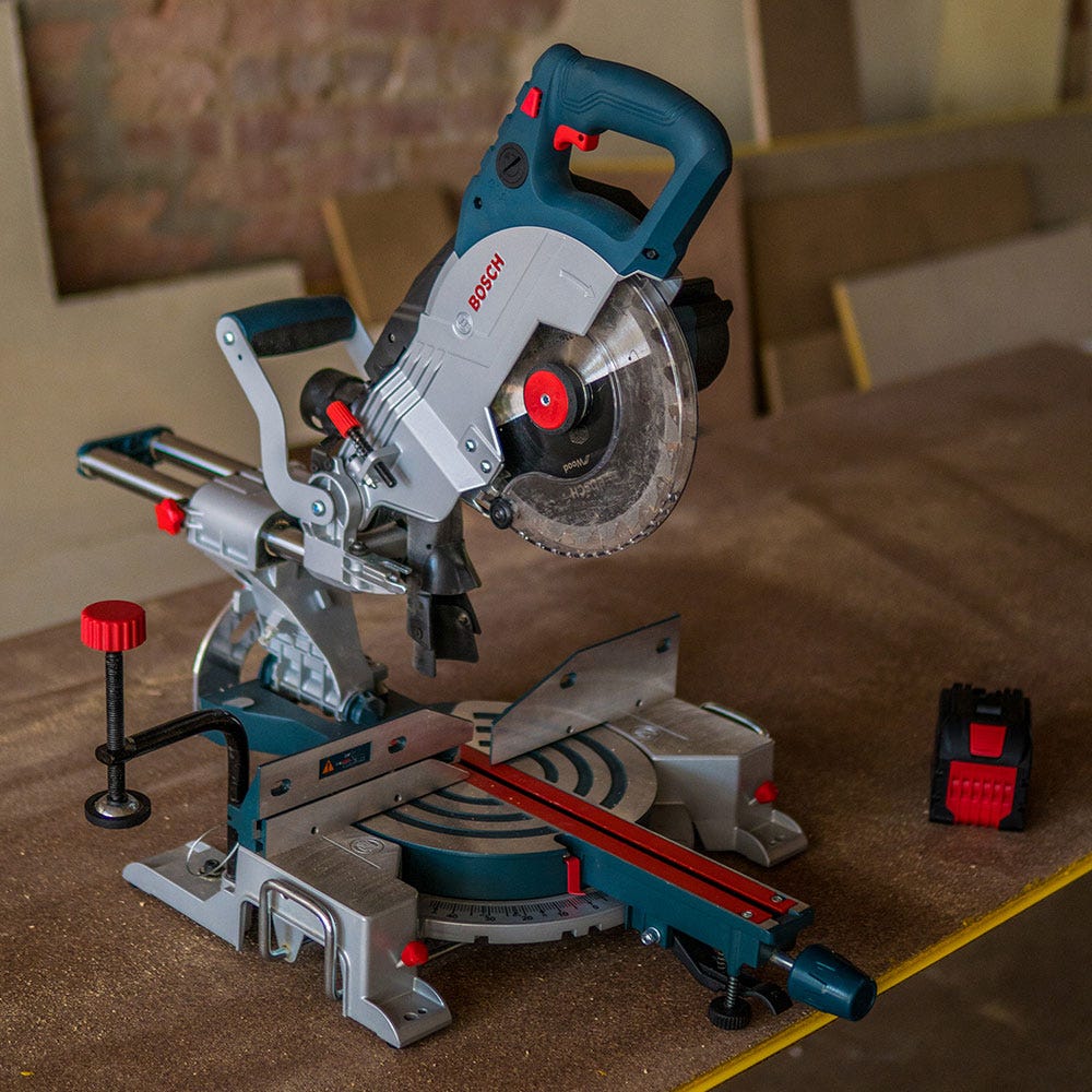 BOSCH 18V BITURBO Brushless 216mm Sliding Compound Mitre Saw Skin 0601B41040