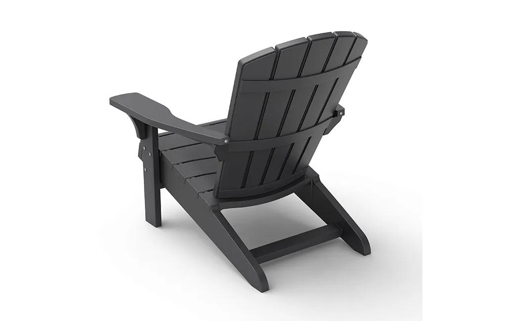 Troy Adirondack Stühle mit Luzon Tisch – 81x80x96,5 cm - Grau