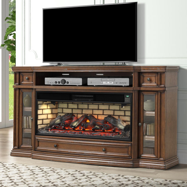 75TV Stand w/ Fireplace Option