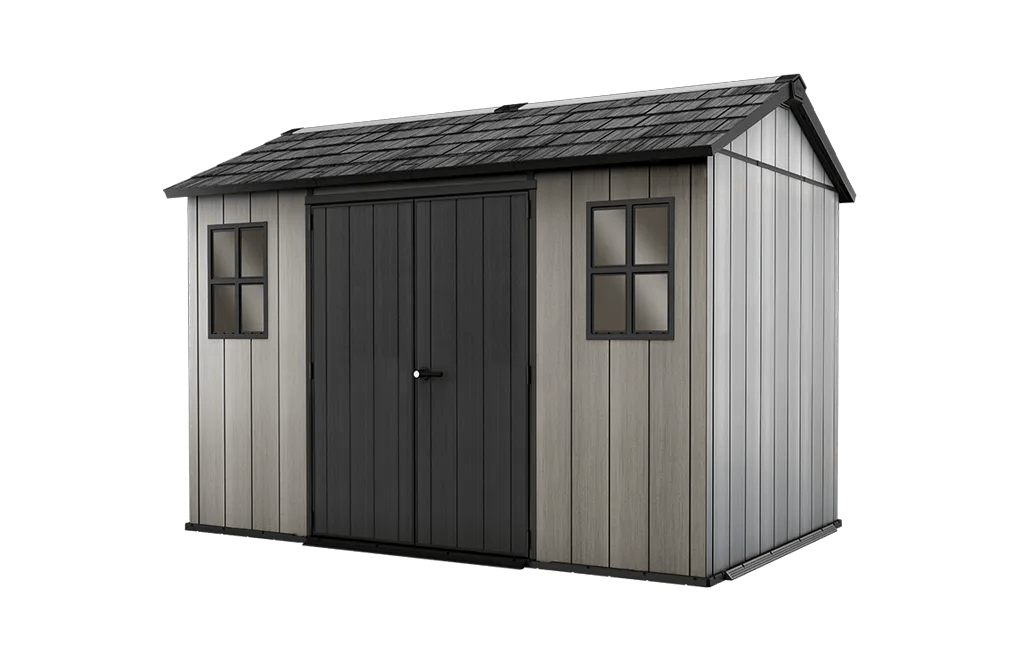 Oakland  11x7.5 Gartenhaus - 350x230x253cm - Graubraun