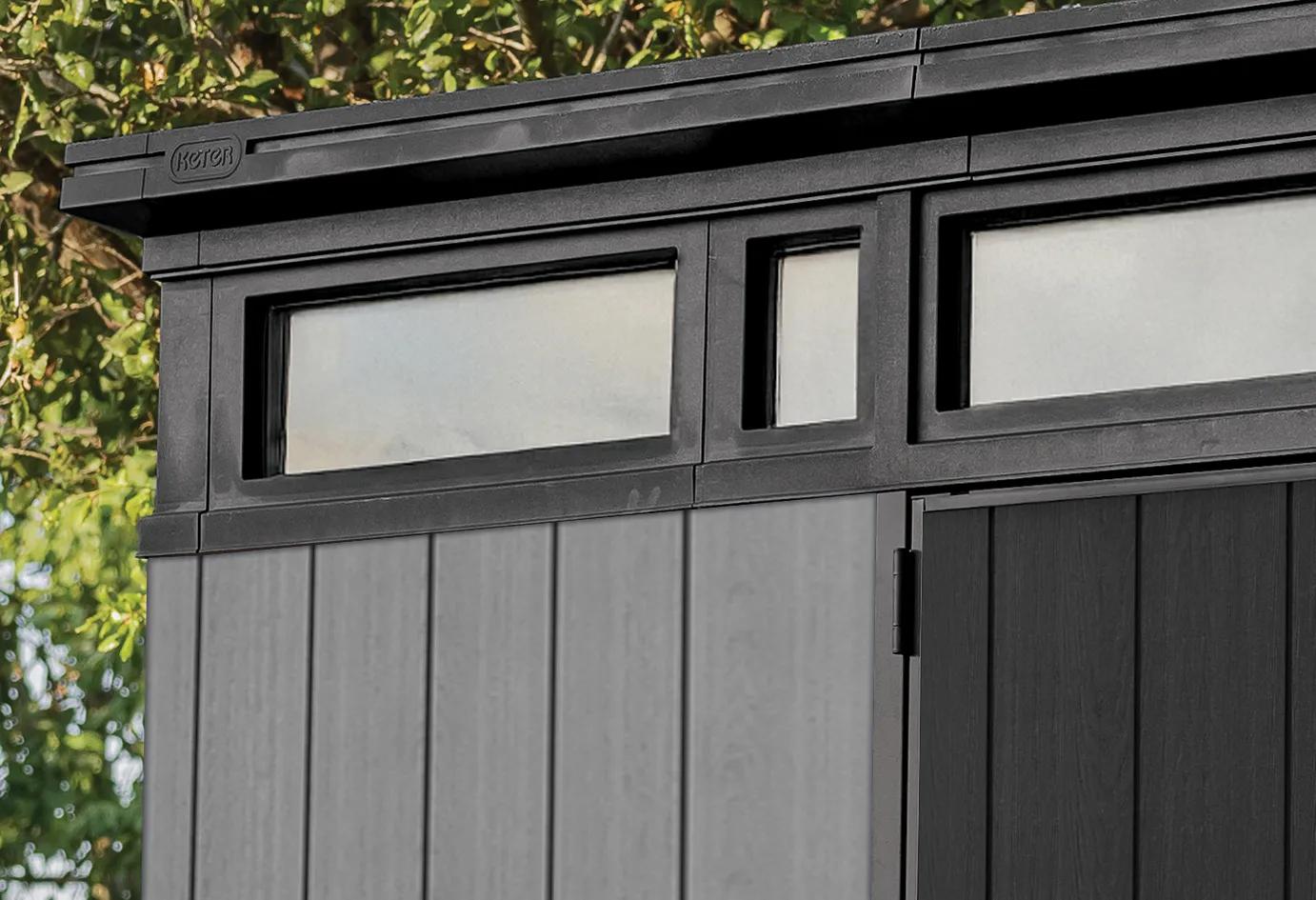 Artisan 9x7 Gartenhaus - 138.8x218x226cm - Dunkelgrau
