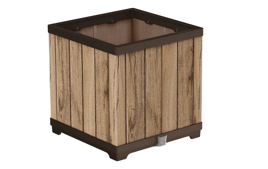 Deco Square Pflanzenkasten - 45,5x45,5x45,5 - Hellbraun