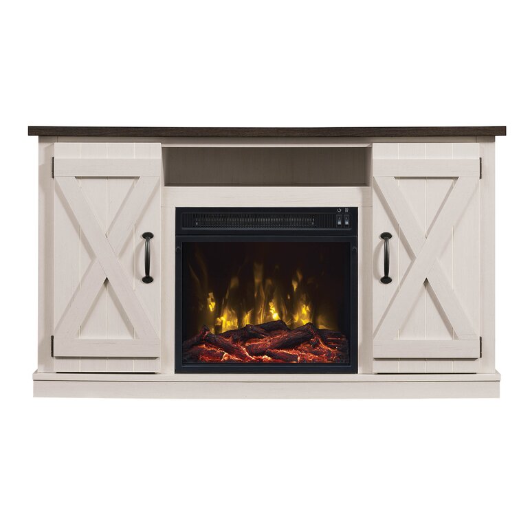 Lorraine TV Stand for TVs up to 55 with Fireplace Included