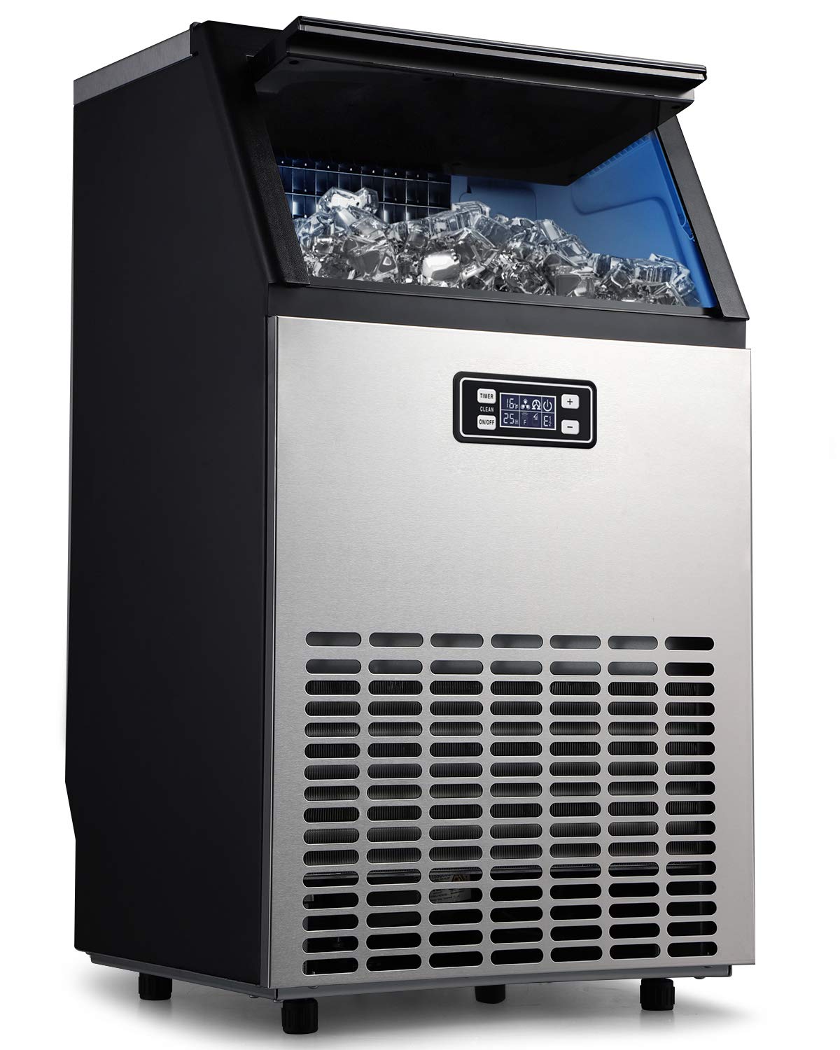 ADT Ice Maker Stainless Steel Counter Stand Alone Household Ice Maker