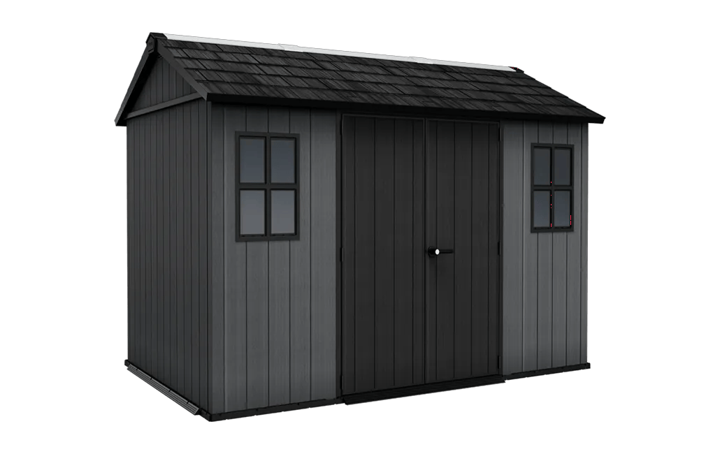 Newton Plus 7.5x11 Gartenhaus - 230x350x246cm - Grau