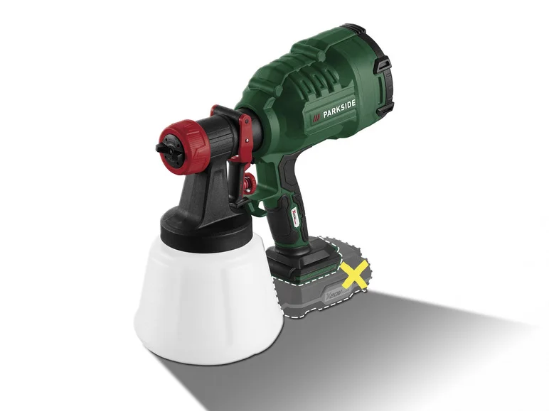 PARKSIDE® Pistolet à peinture sans fil PFSA 20-Li C3. 20 V