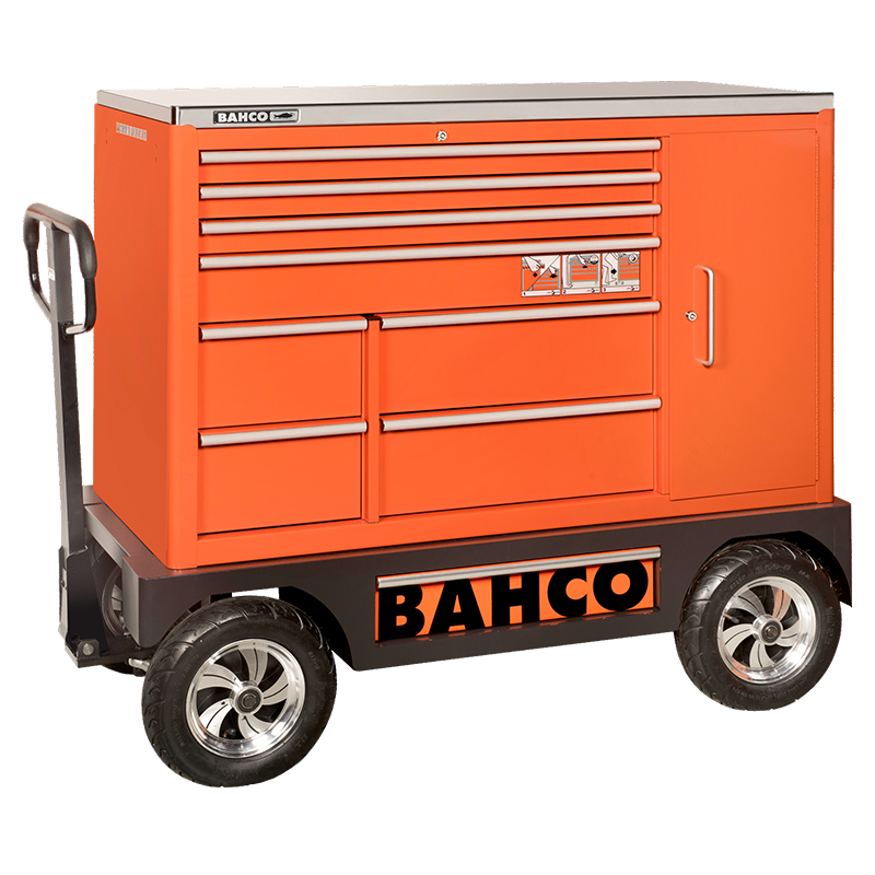53 Special Tool Trolley with 8 Drawers and Side Cabinet  1475KXXL8CWTSS