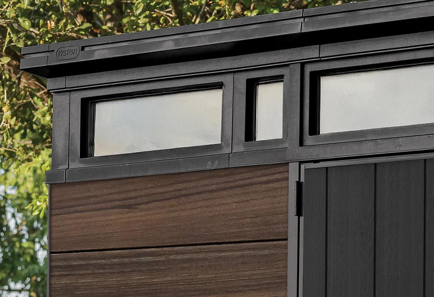 Signature 9x7 Gartenhaus - 279x218x226 cm - Palisander