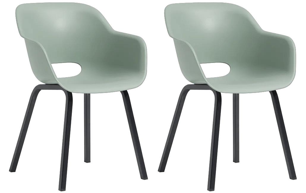 Noa Schalenstuhl - 2er Pack - 56,5x55x80 cm - Dunkelblau