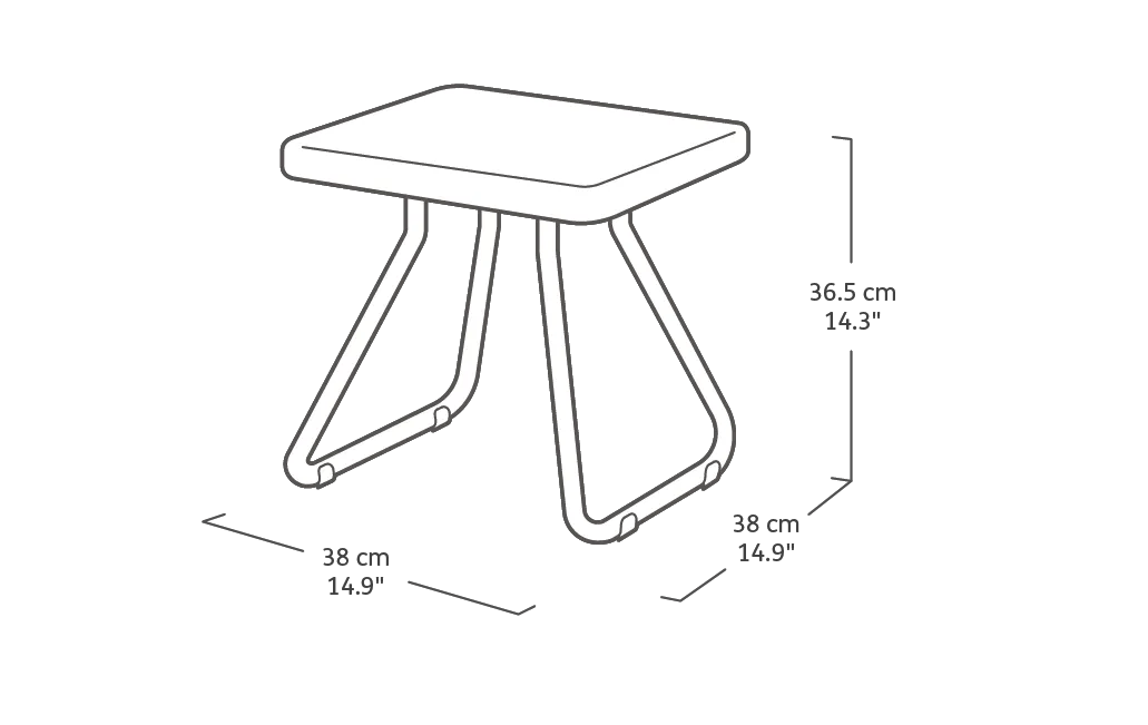 Rio Patio Set - 3-teilig - Graphit