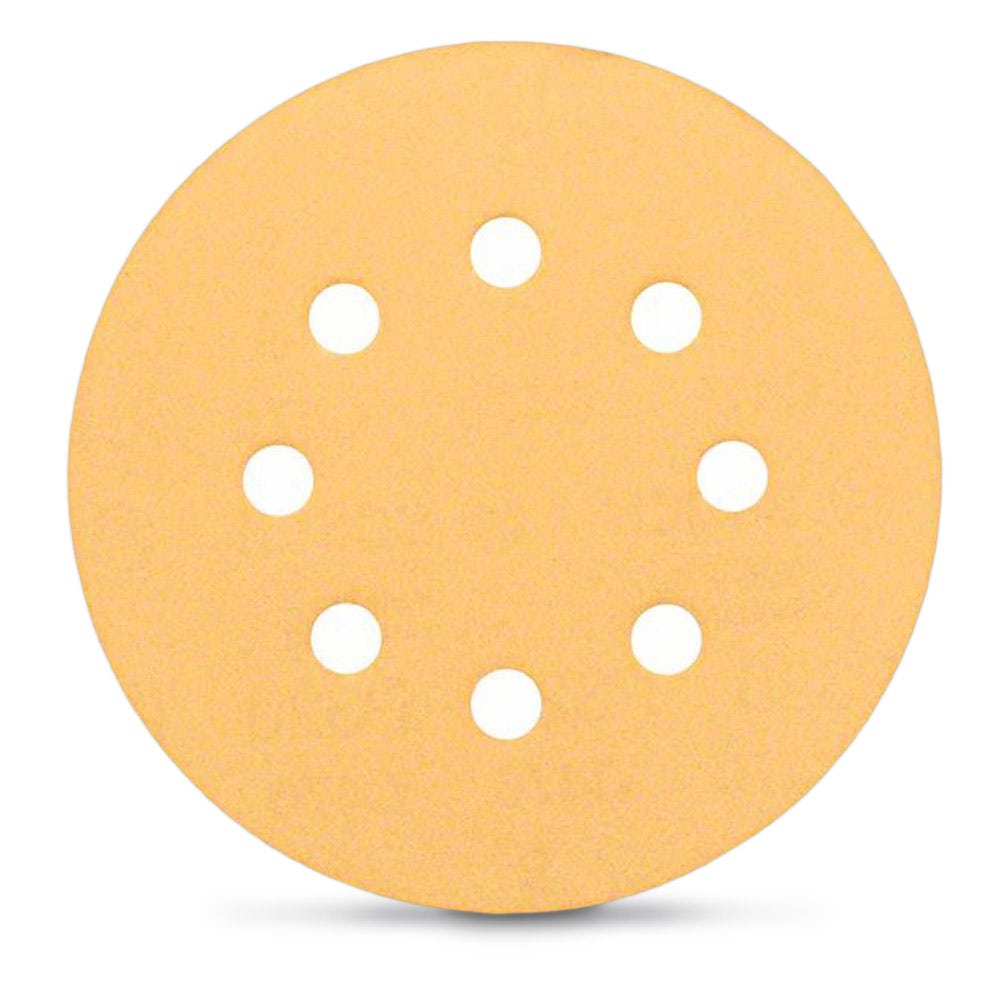 BOSCH 125mm Mixed-Grit 8-Hole Hook & Loop Sanding Disc for Wood & Paint - C470 - 6 Piece