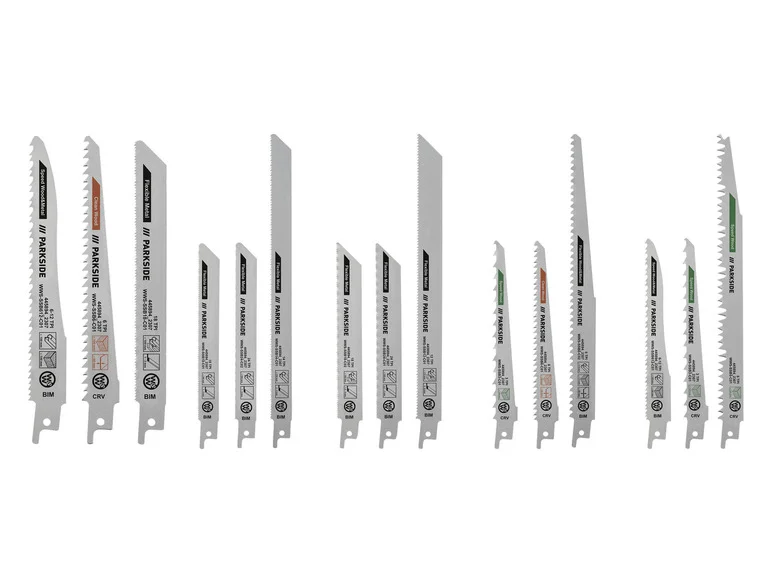 PARKSIDE® Jeu de lames de scie sabre PFSZ 3 B1. 3 pièces