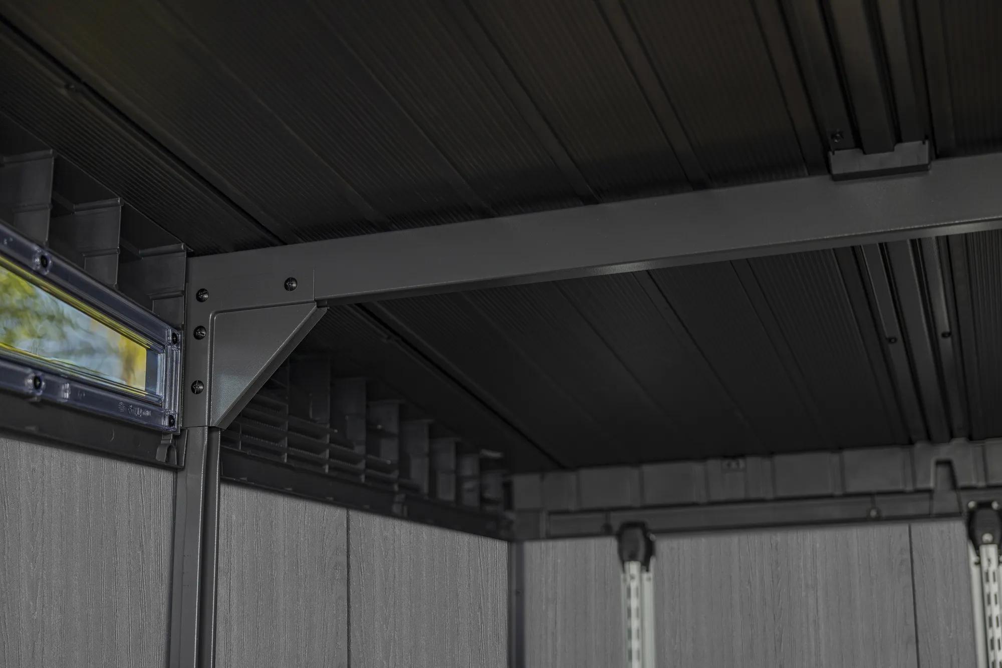 Artisan 9x7 Gartenhaus - 138.8x218x226cm - Dunkelgrau