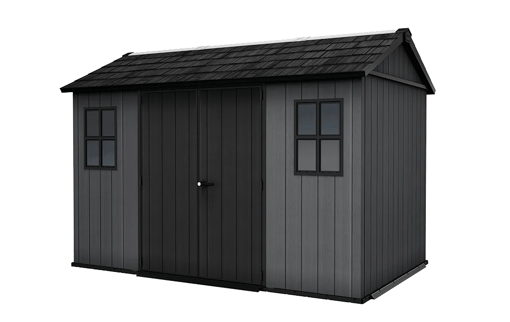 Newton Plus 11x7.5 Gartenhaus - 350x230x246cm - Grau