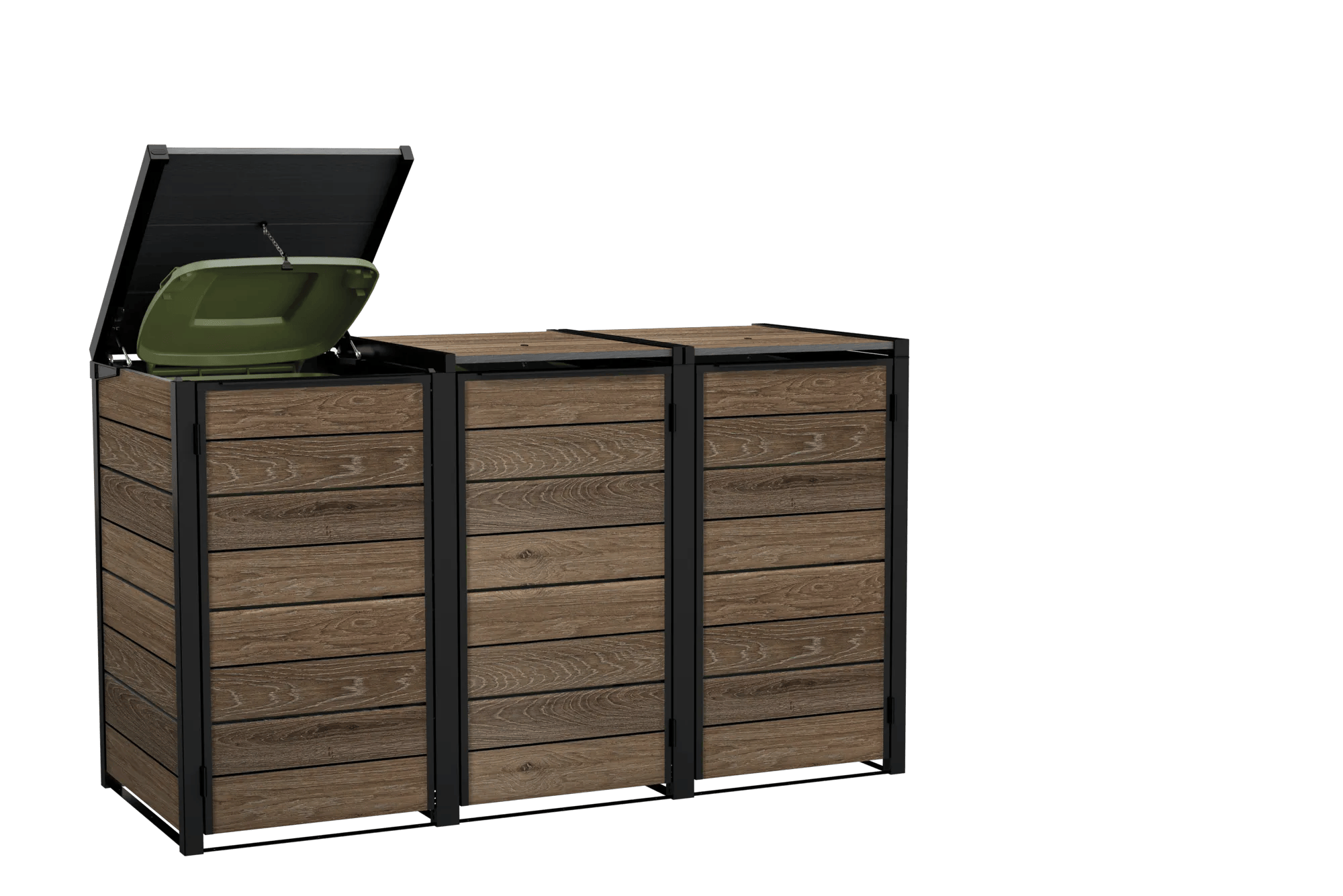 Signature Multifunktionsbox – 3×240 L – Walnuss