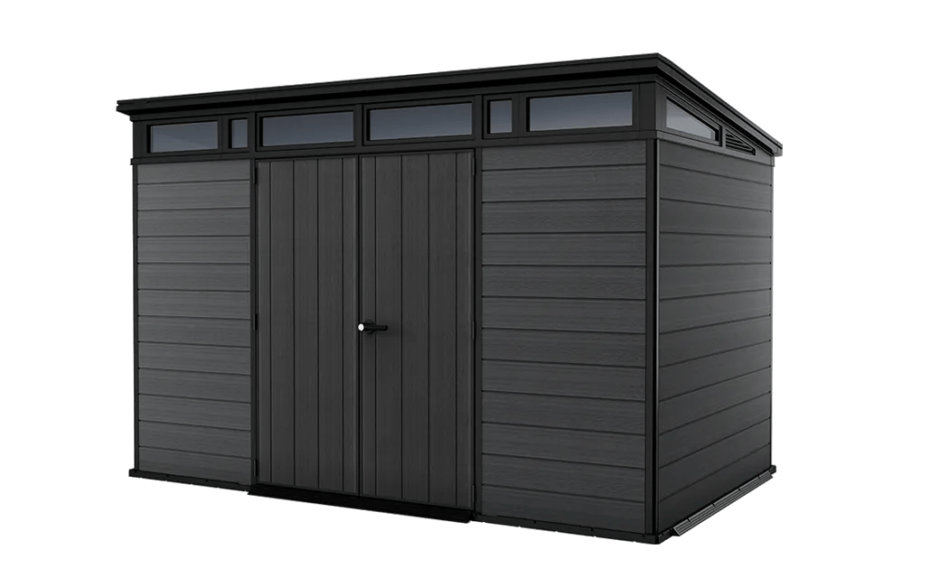 Cortina 11x7 Gartenhaus - 342x218x226 cm - Grau