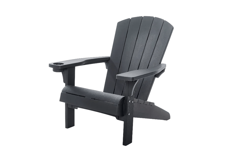 Alpine Adirondack - 81x80x96,5cm - Grau - Graphit